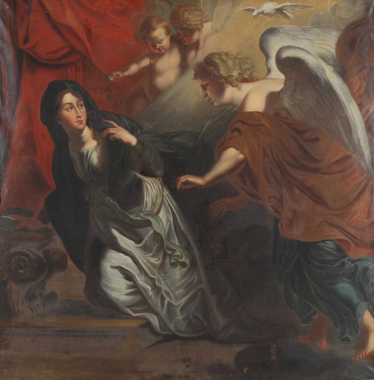 Az Angyali üdvözlet alkotó: Johann Christian Schröder