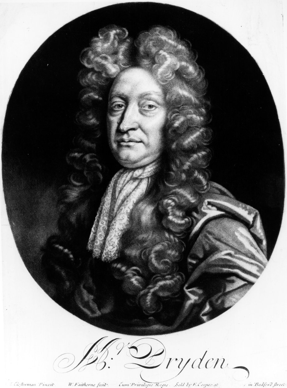 John Dryden (1631-1700) William Faithorne (1616-91) metszete alkotó: Johann Closterman
