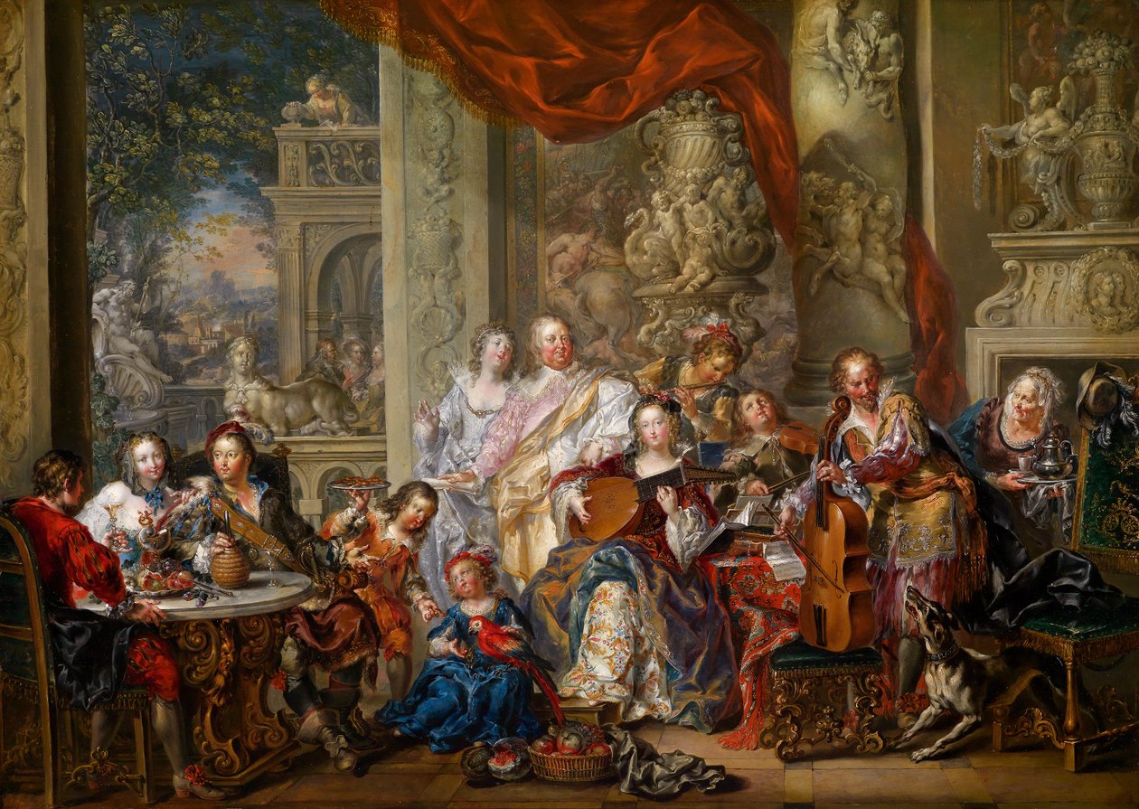 Koncert a Palotában alkotó: Johann Georg Platzer