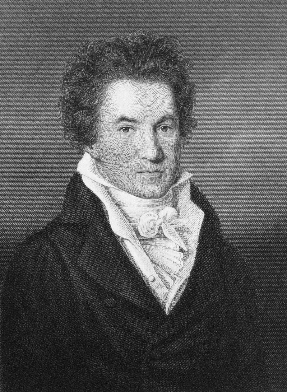 Ludwig van Beethoven portréja (1770-1827) alkotó: Johann Gottfried Scheffner