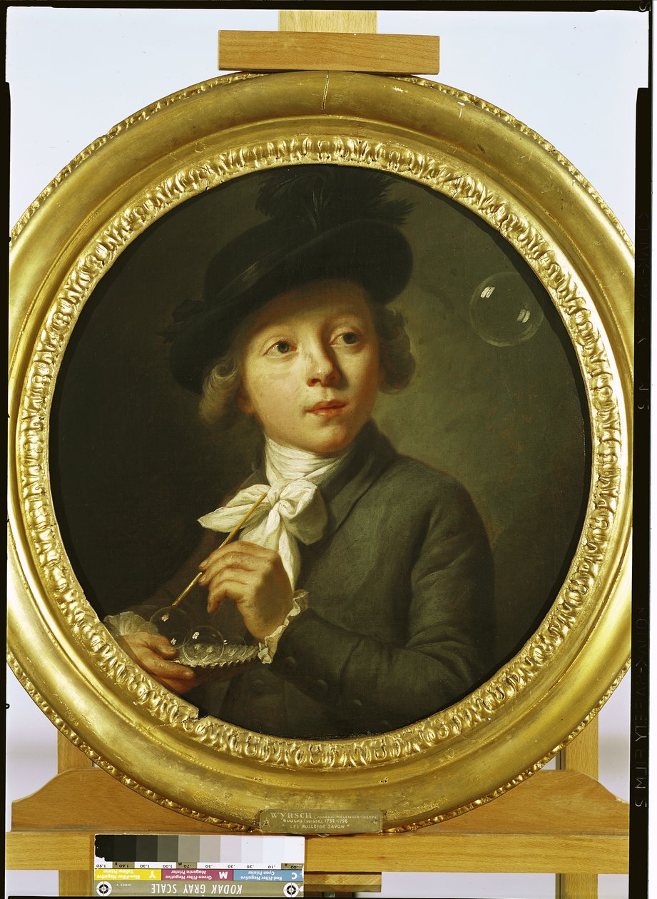 Szappanbuborékok, 1784 alkotó: Johann Melchior Joseph Wyrsch or Wursch