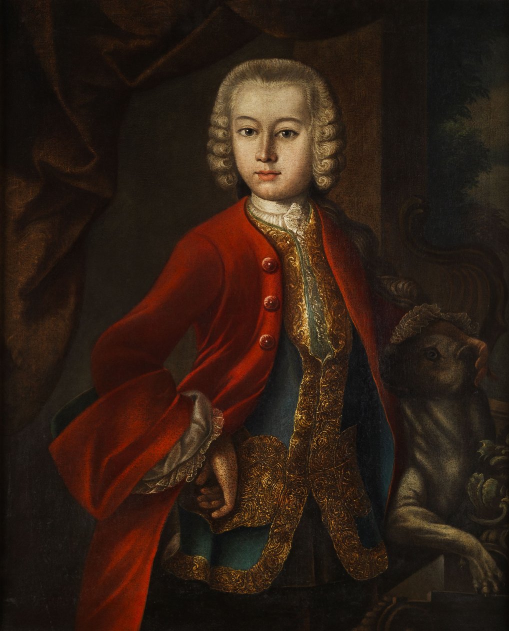 Udvari portré egy fiúról alkotó: Johann Michael Franz