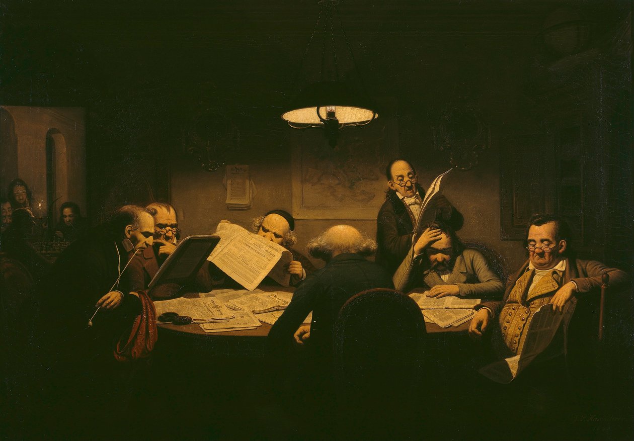 Das Lesekabinett alkotó: Johann Peter Hasenclever