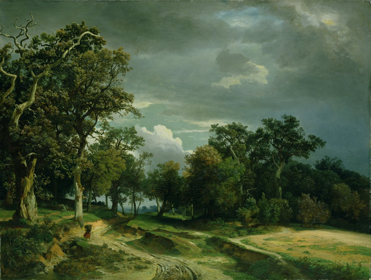 Az ösvény az erdő szélén, 1851 körül alkotó: Johann Wilhelm Schirmer