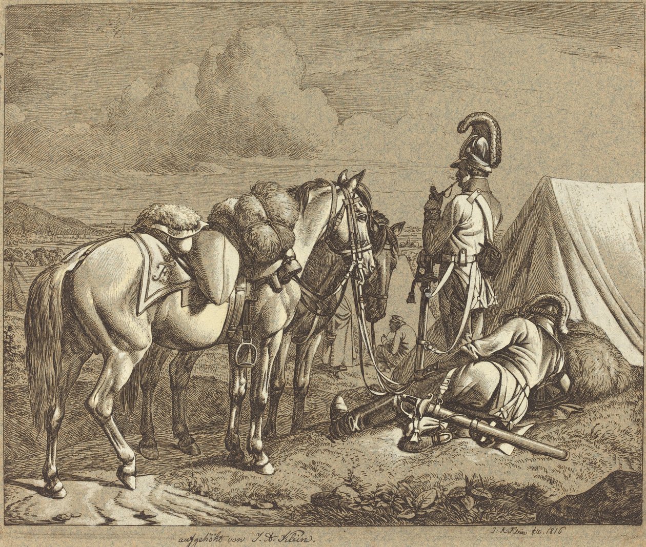 osztrák dragonyosok alkotó: Johann Adam Klein