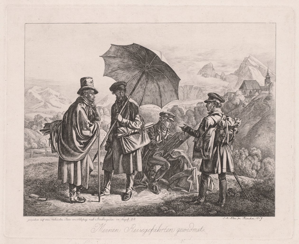 A művészek útjukon alkotó: Johann Adam Klein
