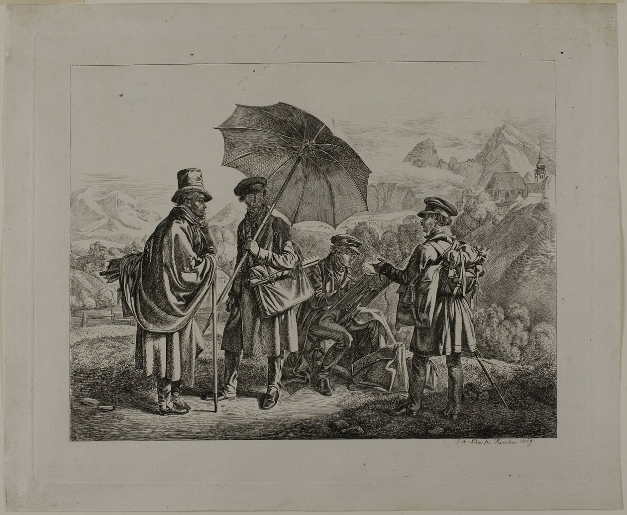 A művészek útjukon alkotó: Johann Adam Klein