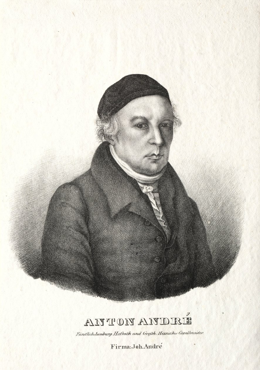 Anton André portréja. alkotó: Johann André