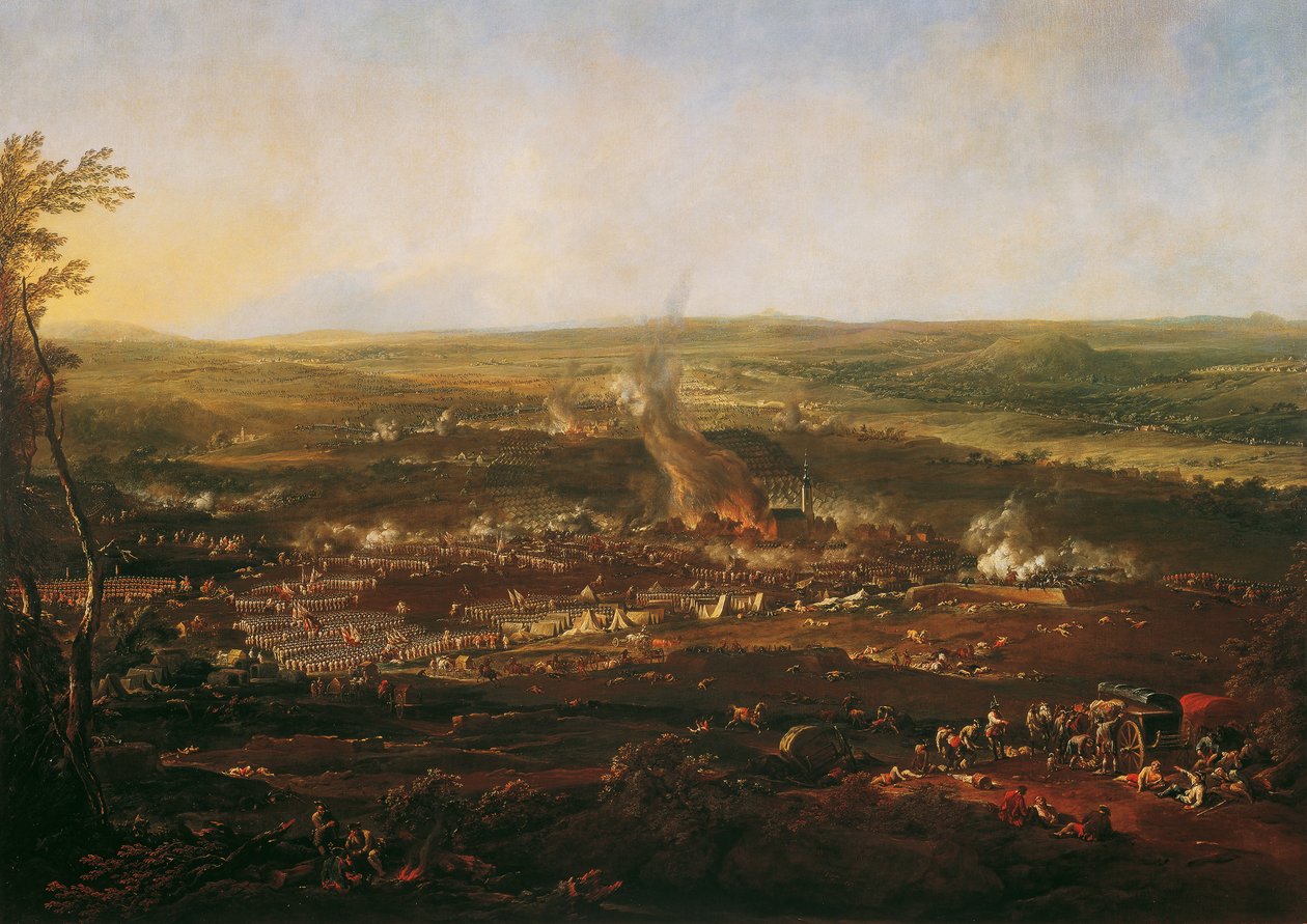 A hochkirchi csata alkotó: Johann Christian Brand