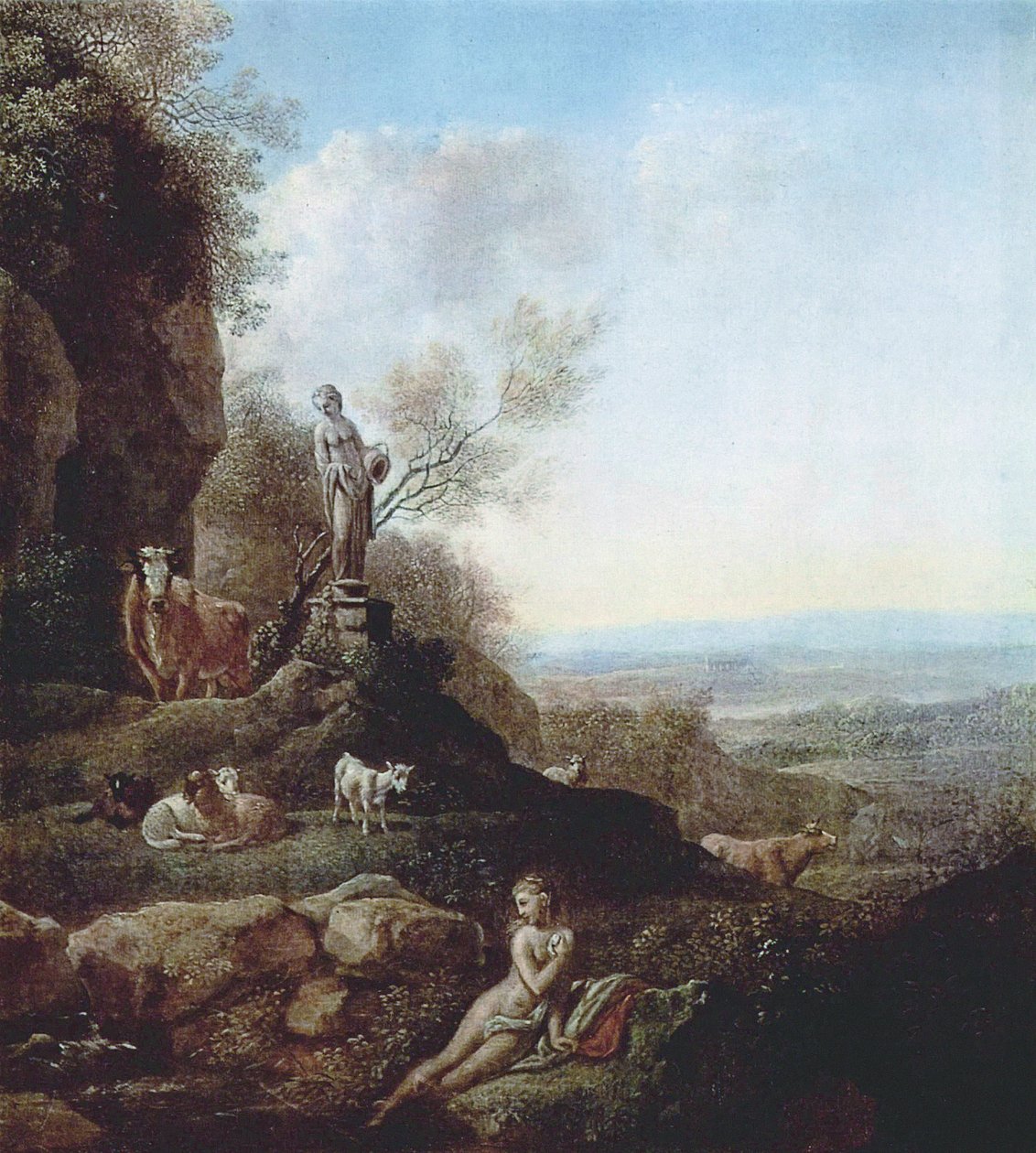 Olasz táj alkotó: Johann Christian Klengel