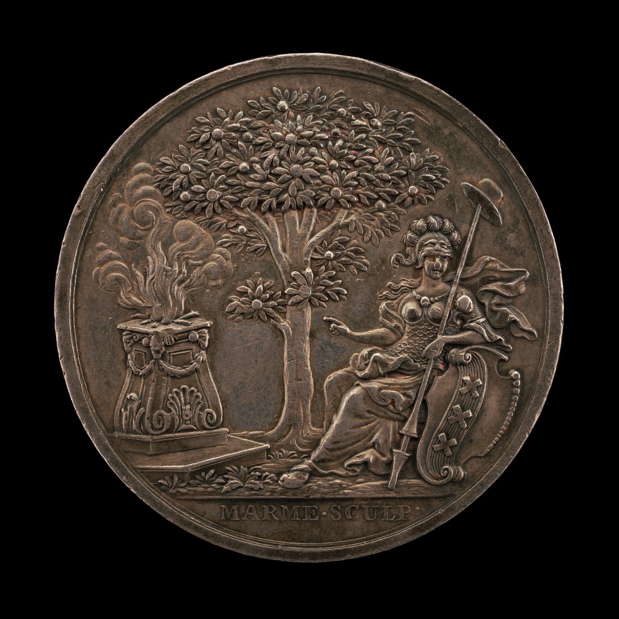 Minerva az államot buzdító [fordítva], 1747. alkotó: Johann Christian Marmé