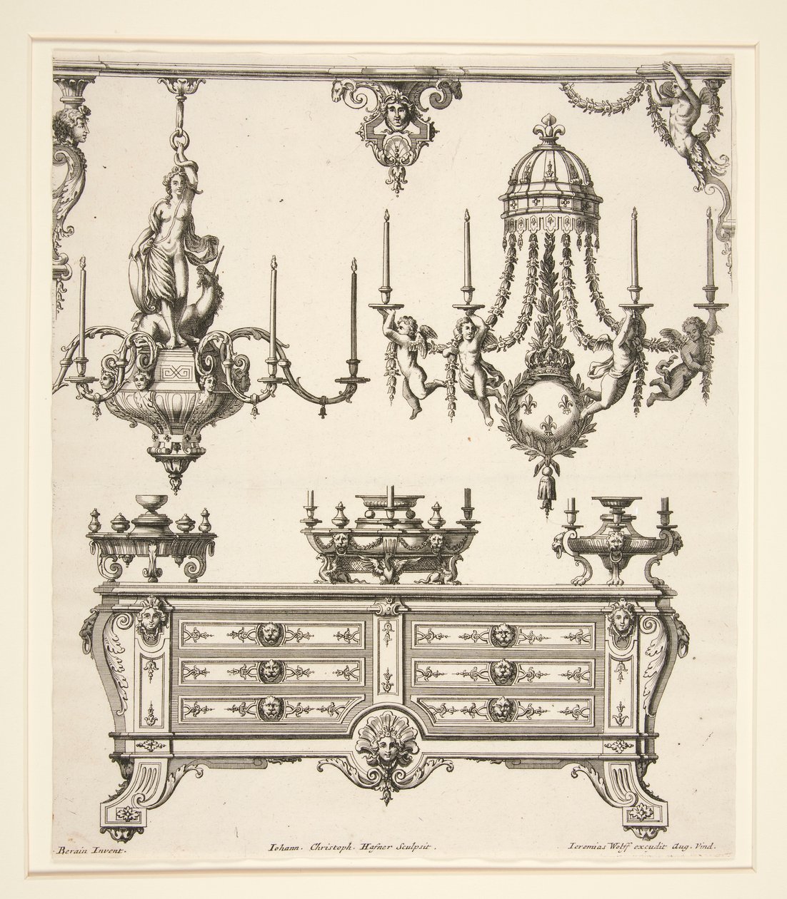 Lap a Commodes et Lustres cégtől alkotó: Johann Christoph Hafner