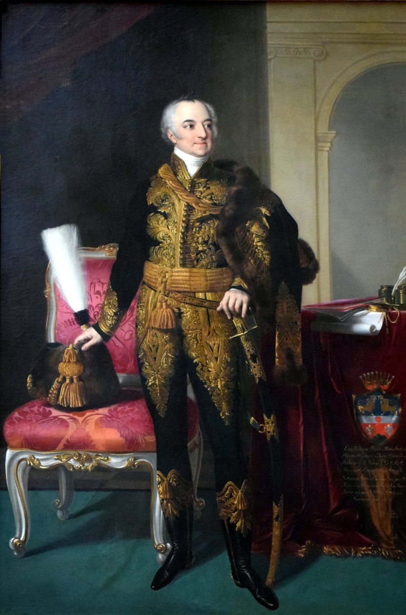 Malonyay János báró portréja alkotó: Johann Ender
