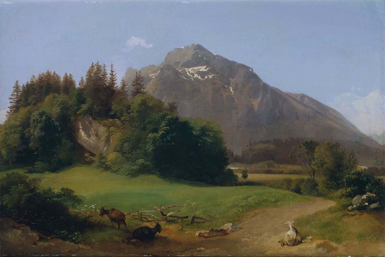 Salzburg közelében alkotó: Johann Fischbach
