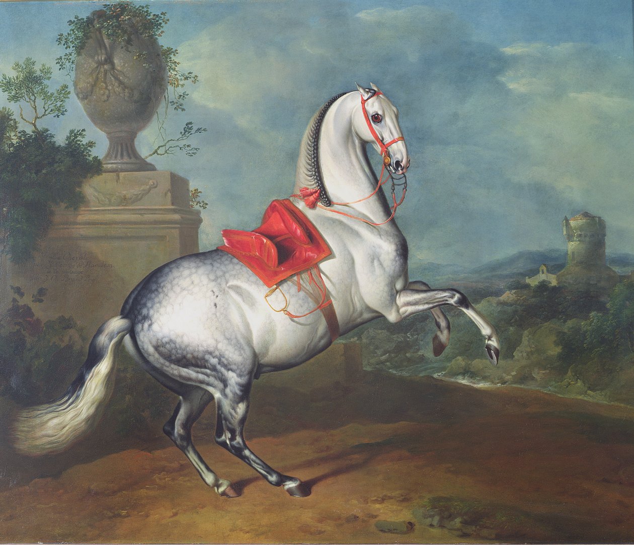 A törpeszürke vágta alkotó: Johann Georg Hamilton