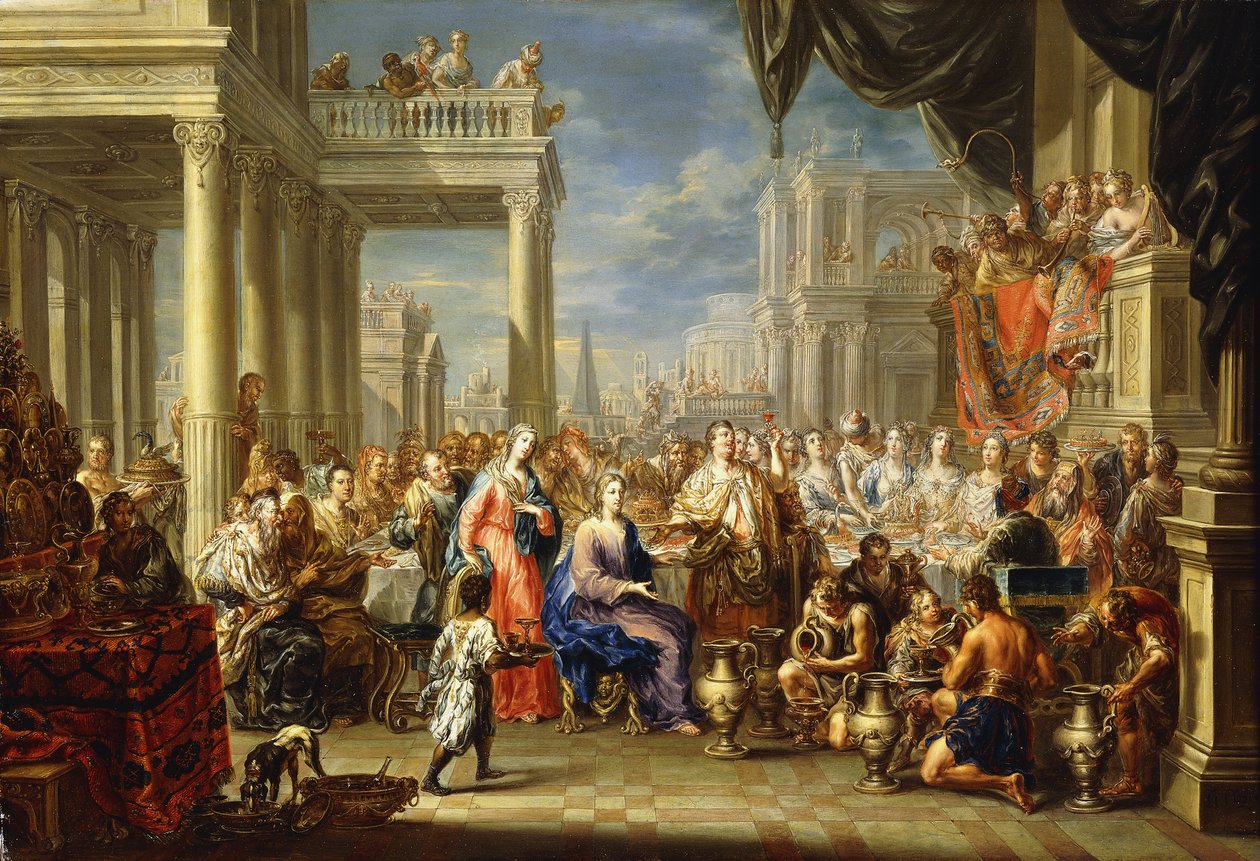 Házasság Kánában, alkotó: Johann Georg Platzer