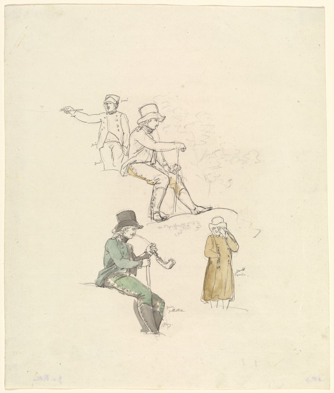 Ábratanulmányok, 1801. alkotó: Johann Georg von Dillis