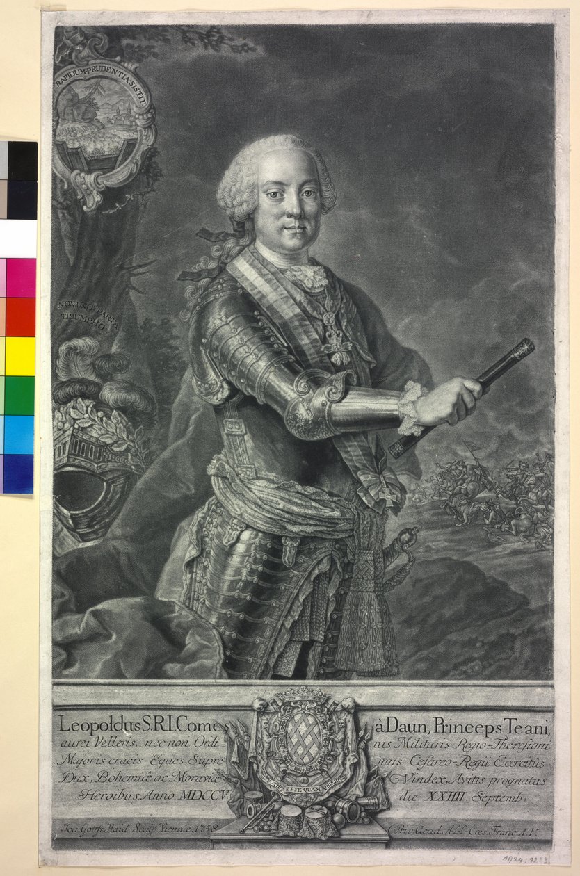 Leopold gróf Daun alkotó: Johann Gottfried Haid