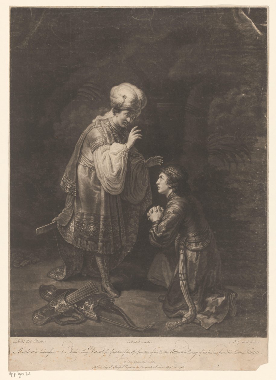 Dávid és Absolon megbékélése alkotó: Johann Gottfried Haid