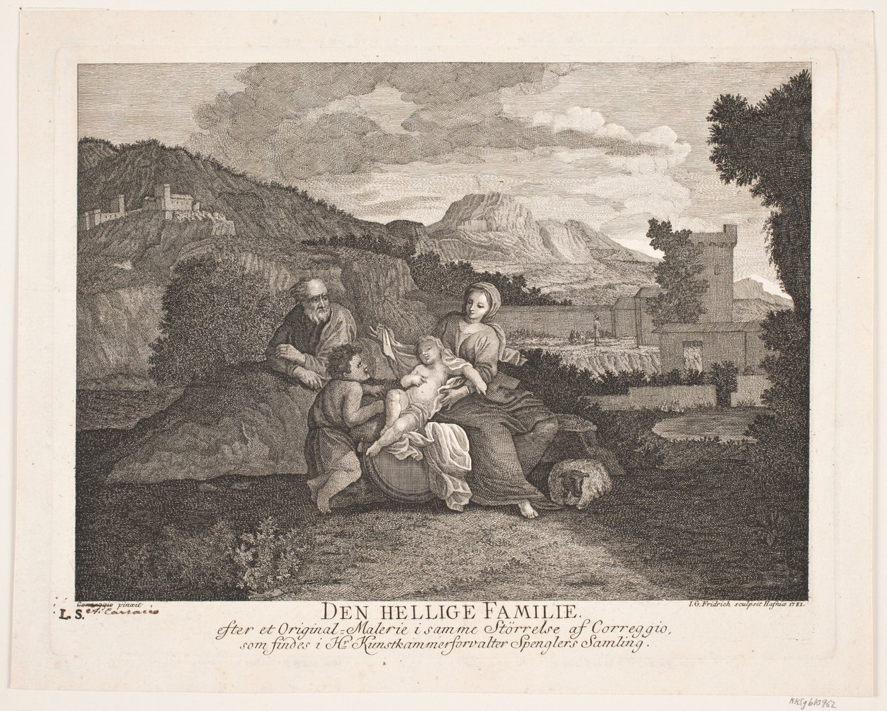 A Szent Család alkotó: Johann Gottlieb Friedrich