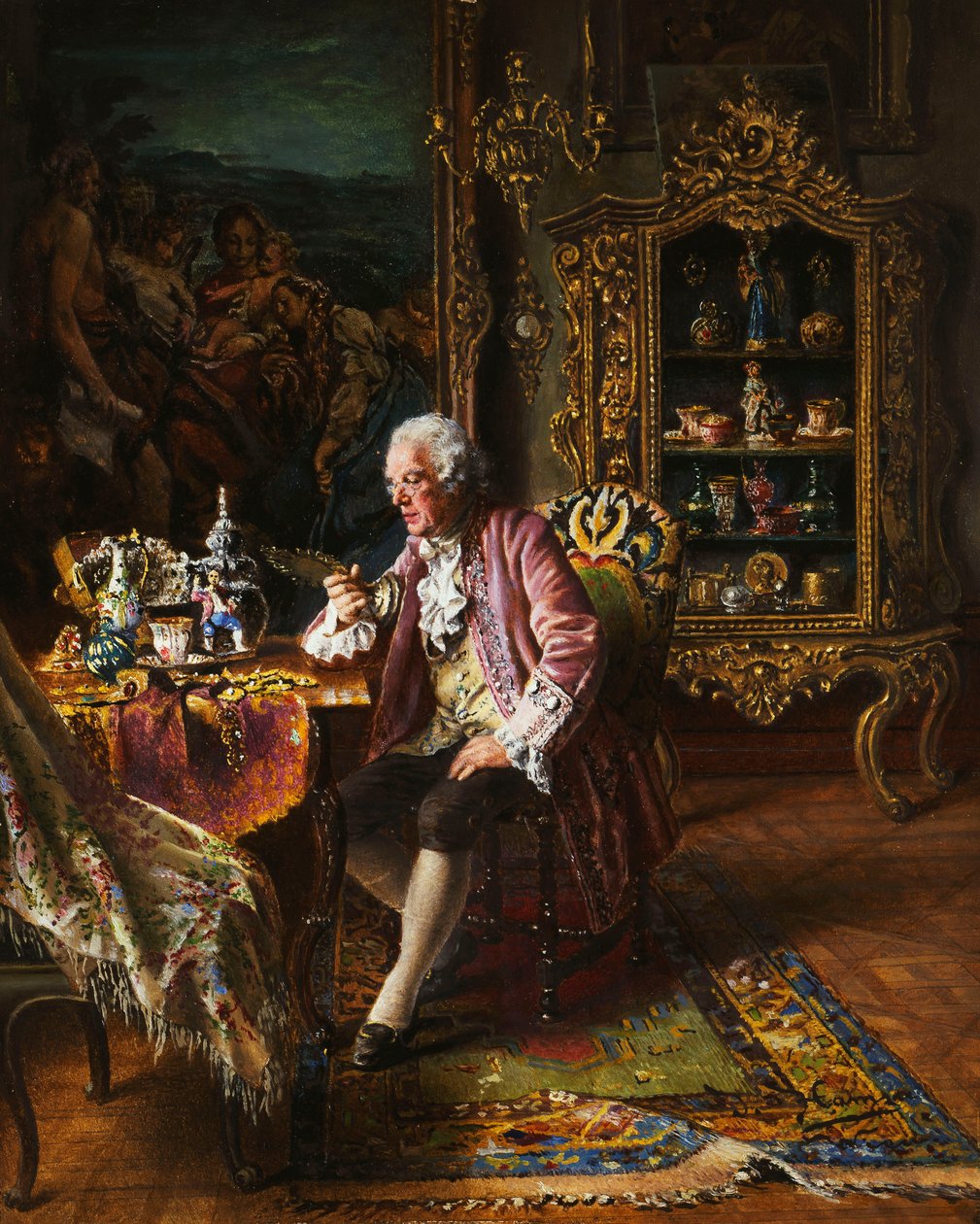 A műgyűjtő, alkotó: Johann Hamza
