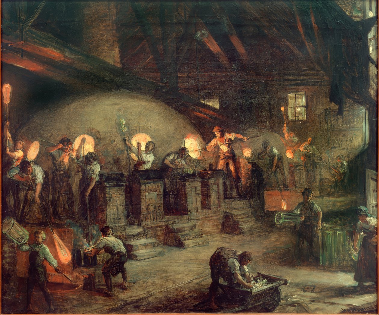 Üveggyár Hessenben alkotó: Johann Heinrich Hasselhorst