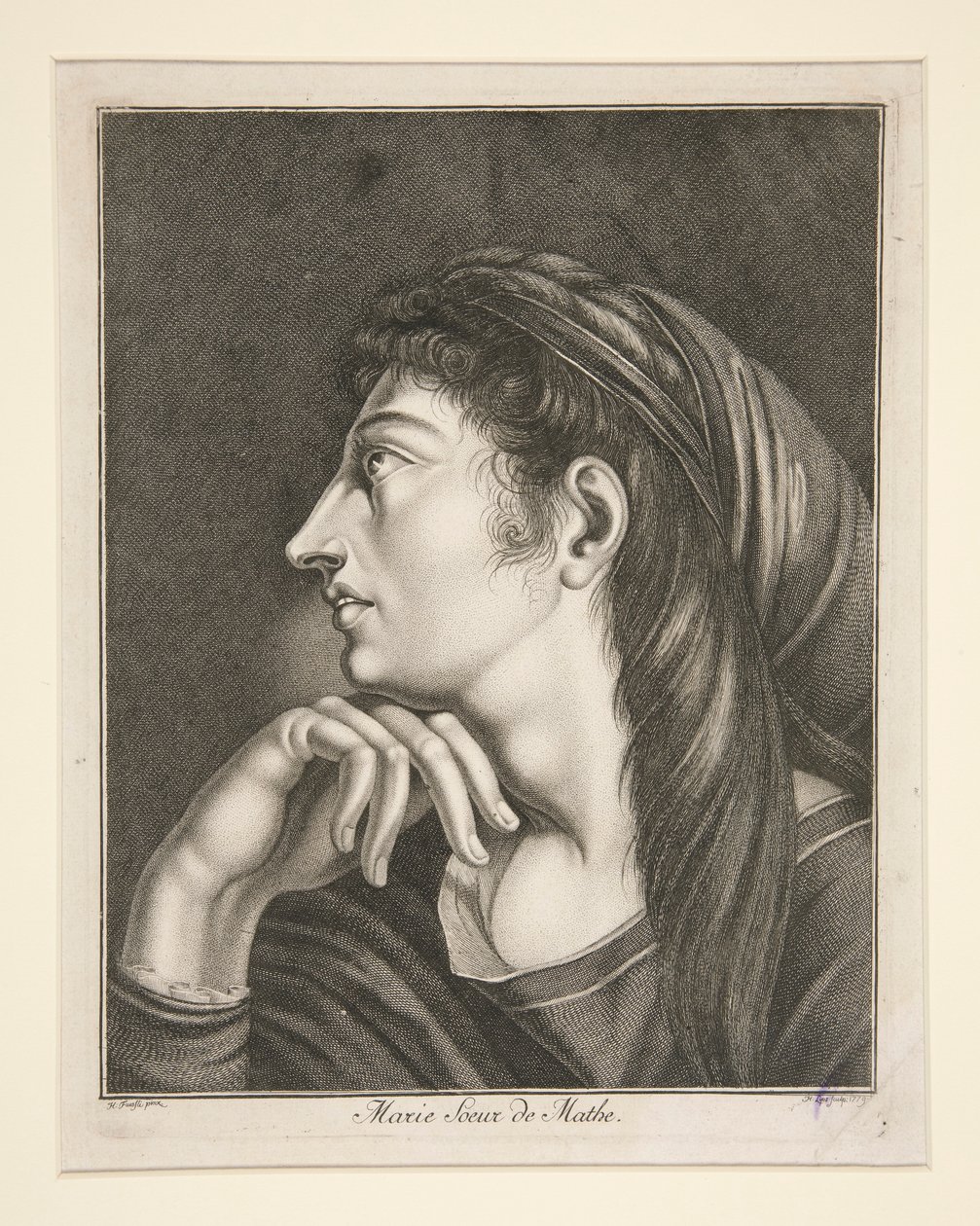 Marie Mathe nővére alkotó: Johann Heinrich Lips