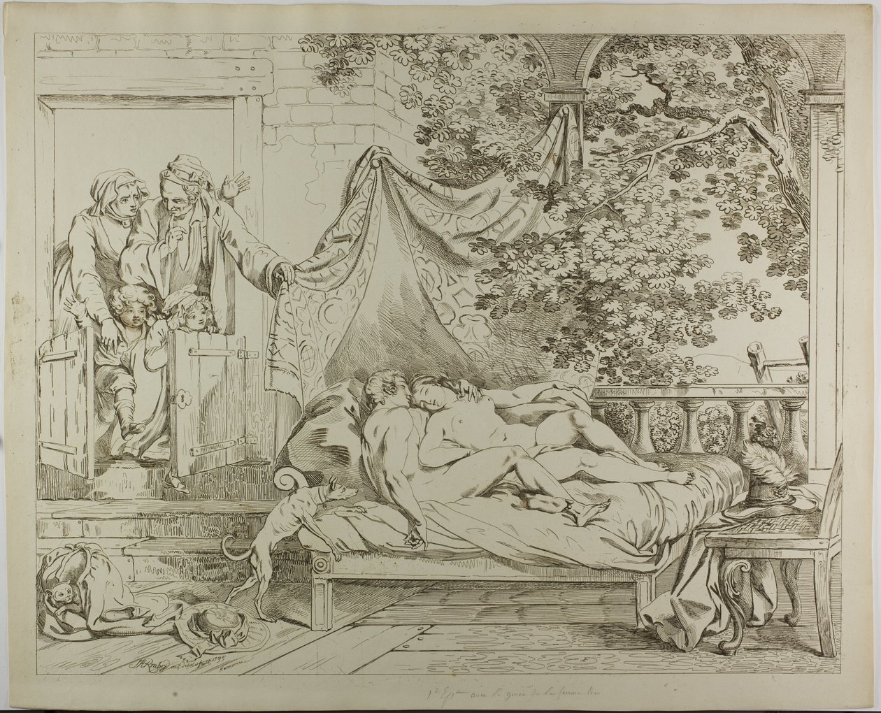 A szeretők alkotó: Johann Heinrich Ramberg