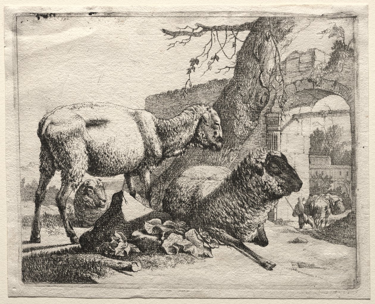 A Muteer az átjáró alatt alkotó: Johann Heinrich Roos