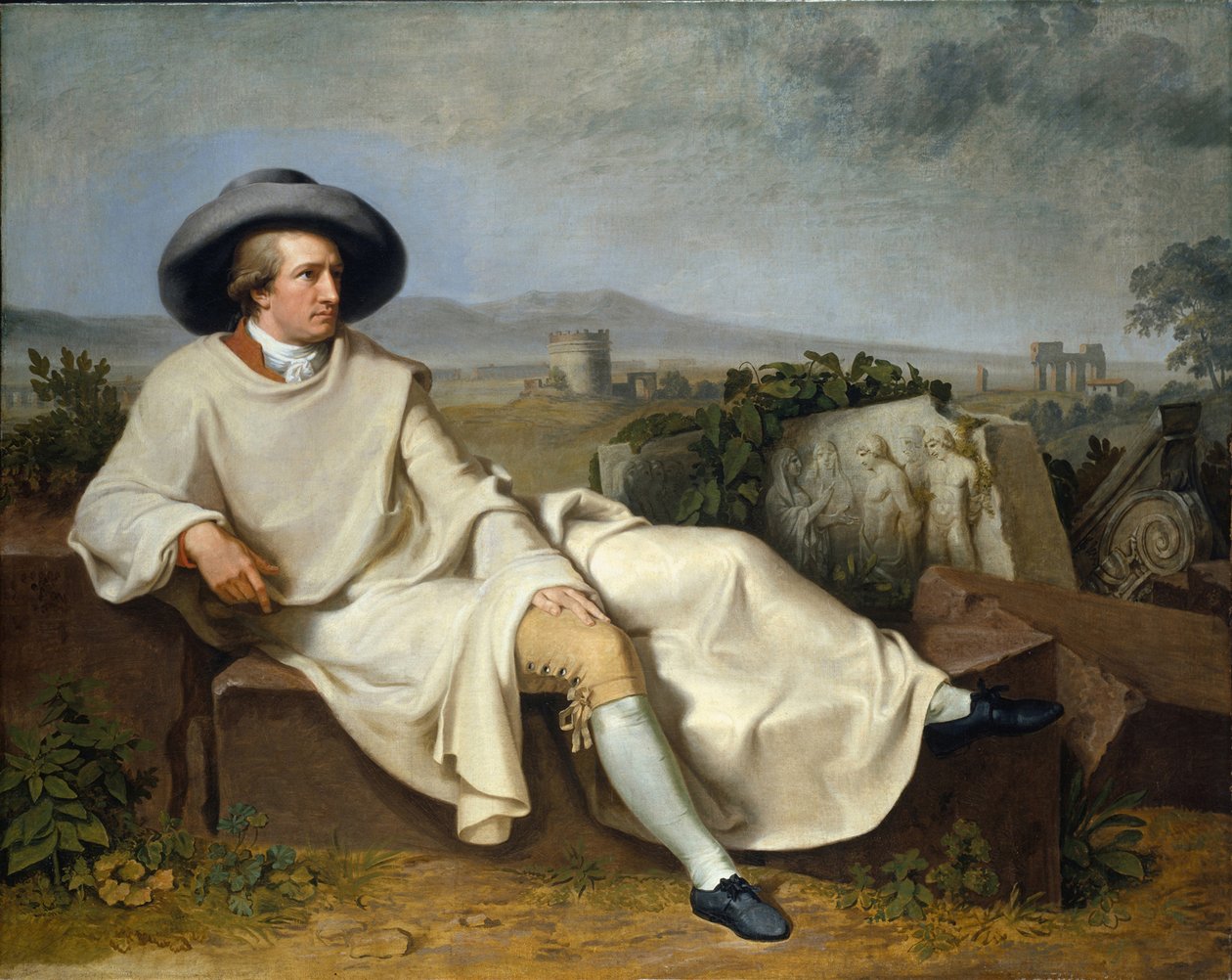 Goethe a Campagna-ban, 1787 alkotó: Johann Heinrich Wilhelm Tischbein