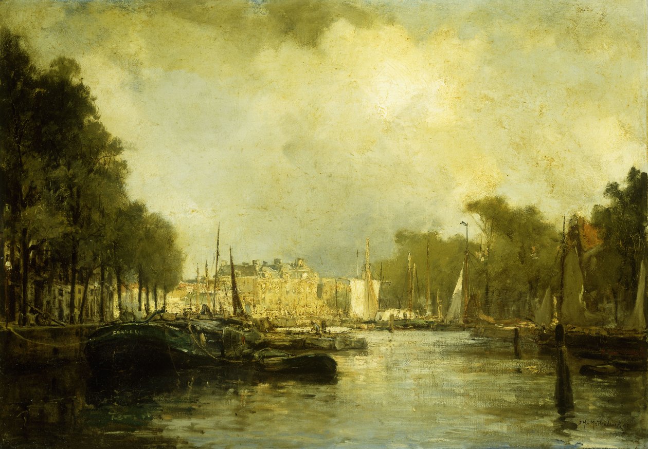 Rotterdami kikötője alkotó: Johann Hendrik Mastenbroek