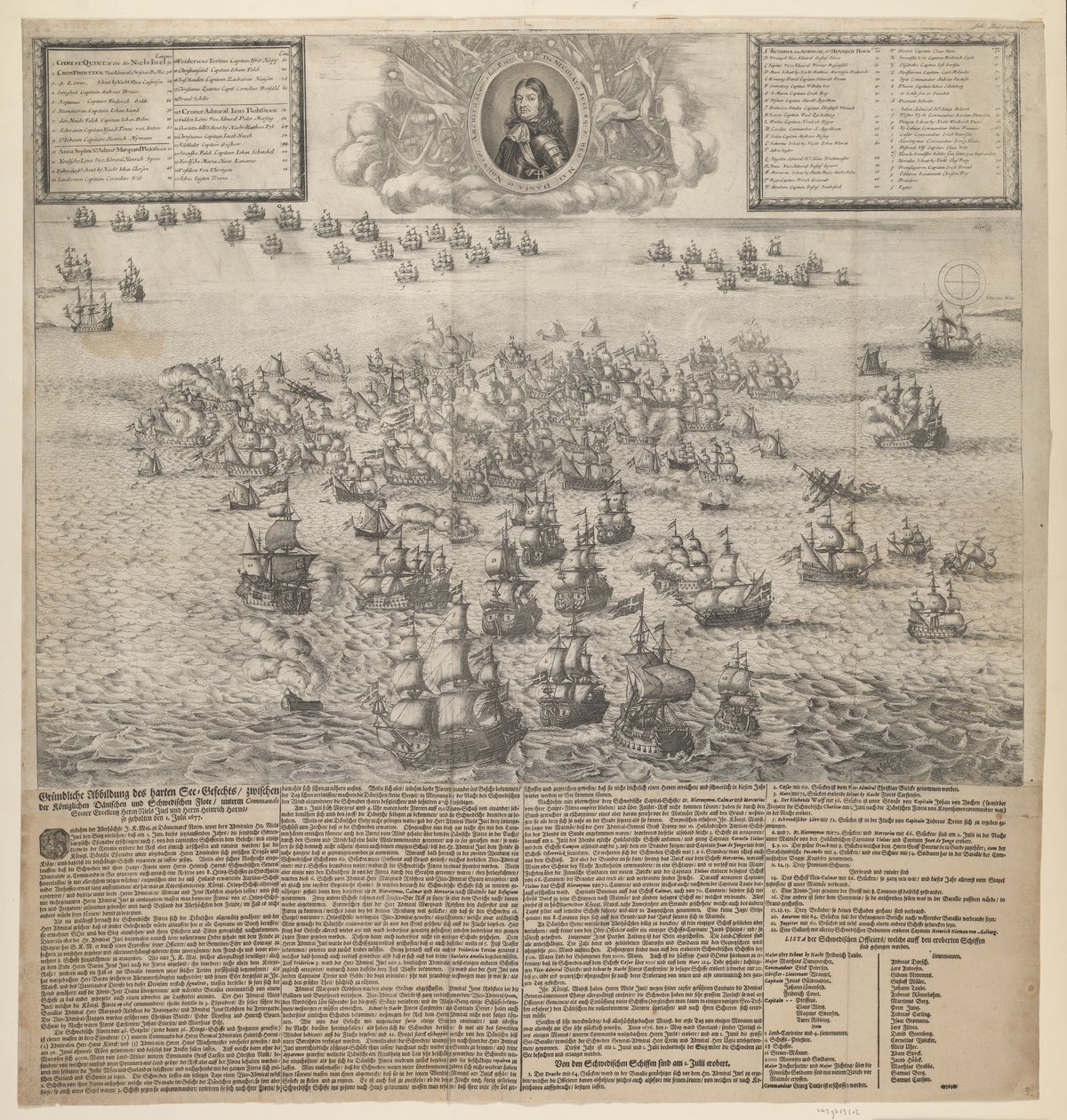A køgebugti csata 1677 júliusában alkotó: Johann Husman