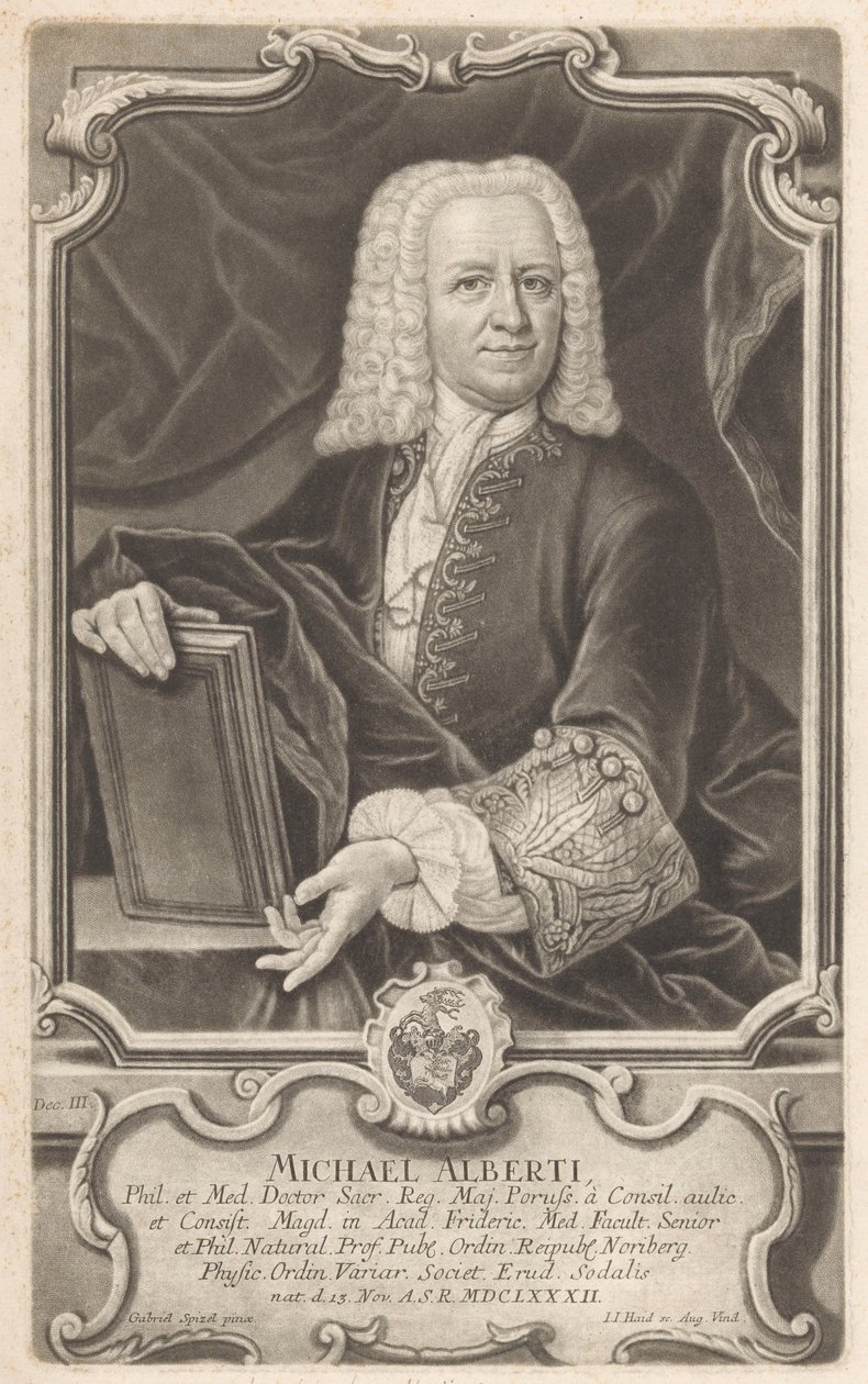 Michael Alberti portréja alkotó: Johann Jacob Haid