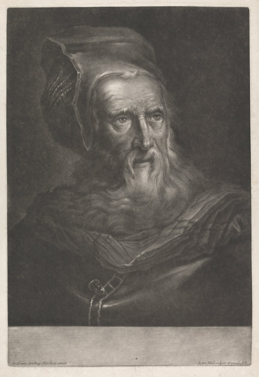 Férfi kalapot visel alkotó: Johann Jacobus Haid