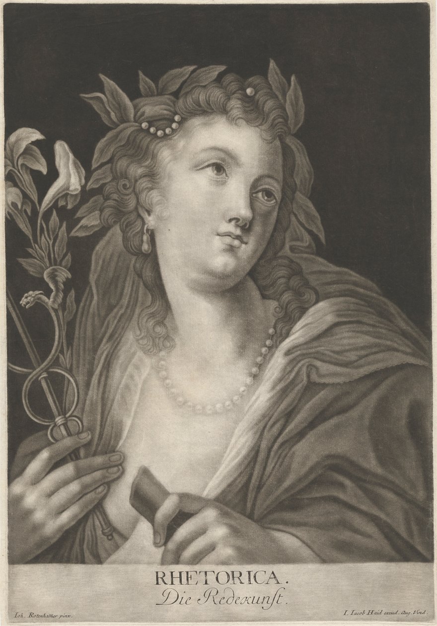 retorika. A retorika. alkotó: Johann Jacobus Haid