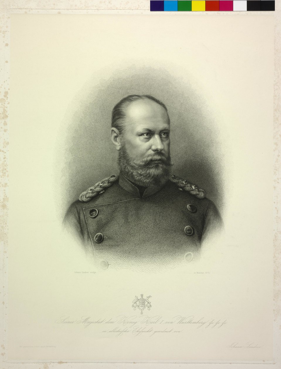 I. Károly württembergi király alkotó: Johann Lindner
