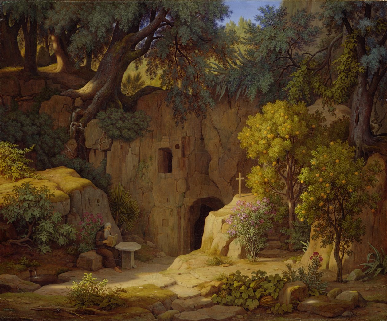 A remete, 1834 alkotó: Johann Martin von Rohden