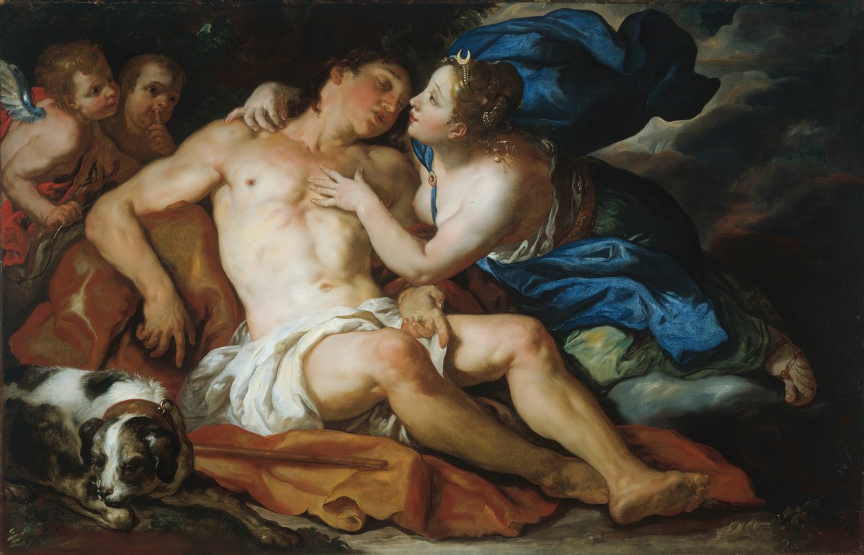 Diana és Endymion, 169095. alkotó: Johann Michael Rottmayr