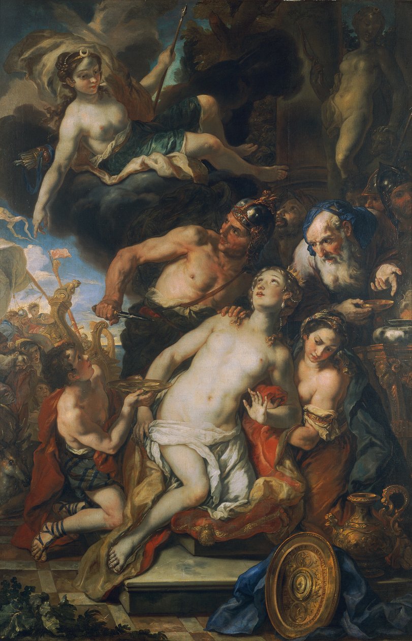 Iphigenia feláldozása alkotó: Johann Michael Rottmayr