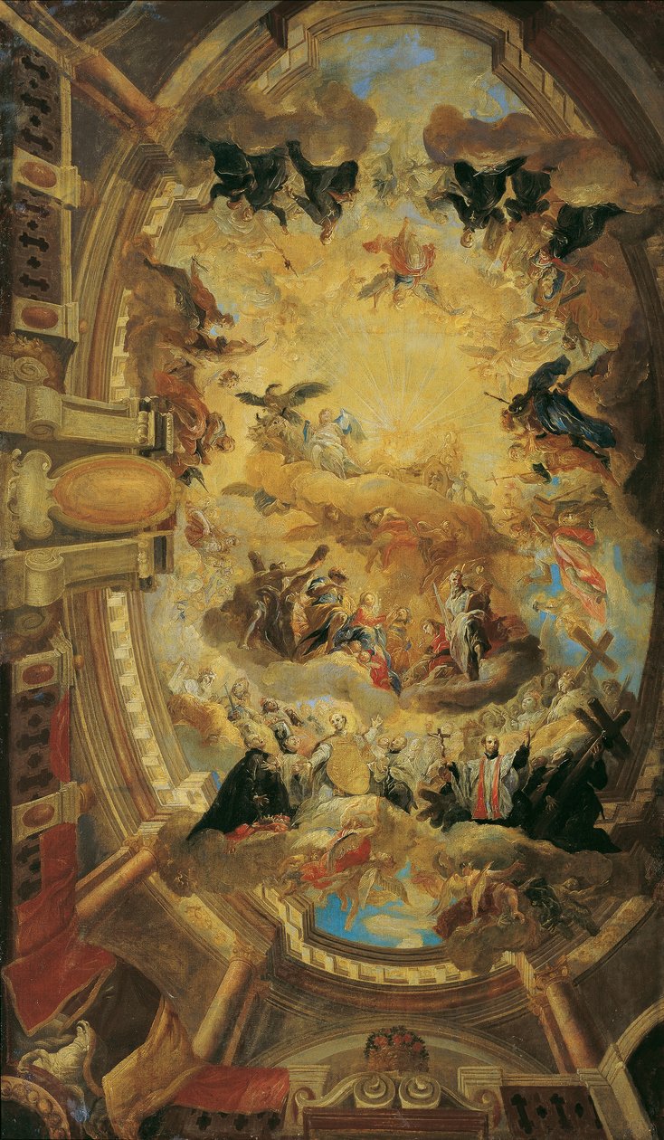 Jézus nevének dicsőítése alkotó: Johann Michael Rottmayr