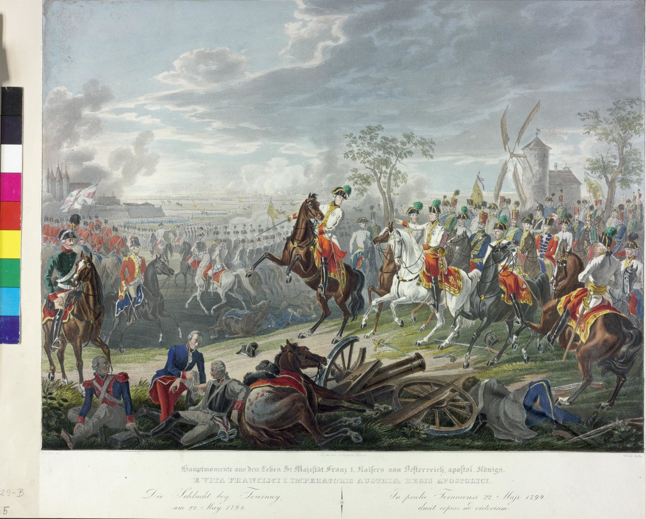 Tournaisiai csata 1794 alkotó: Johann Nepomuk Hoechle
