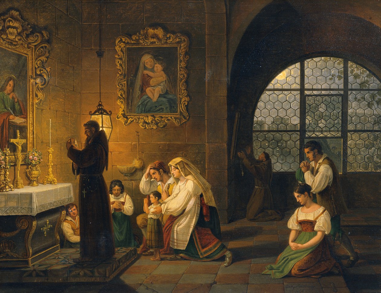 Egy olasz templom belseje alkotó: Johann Nepomuk Schödlberger