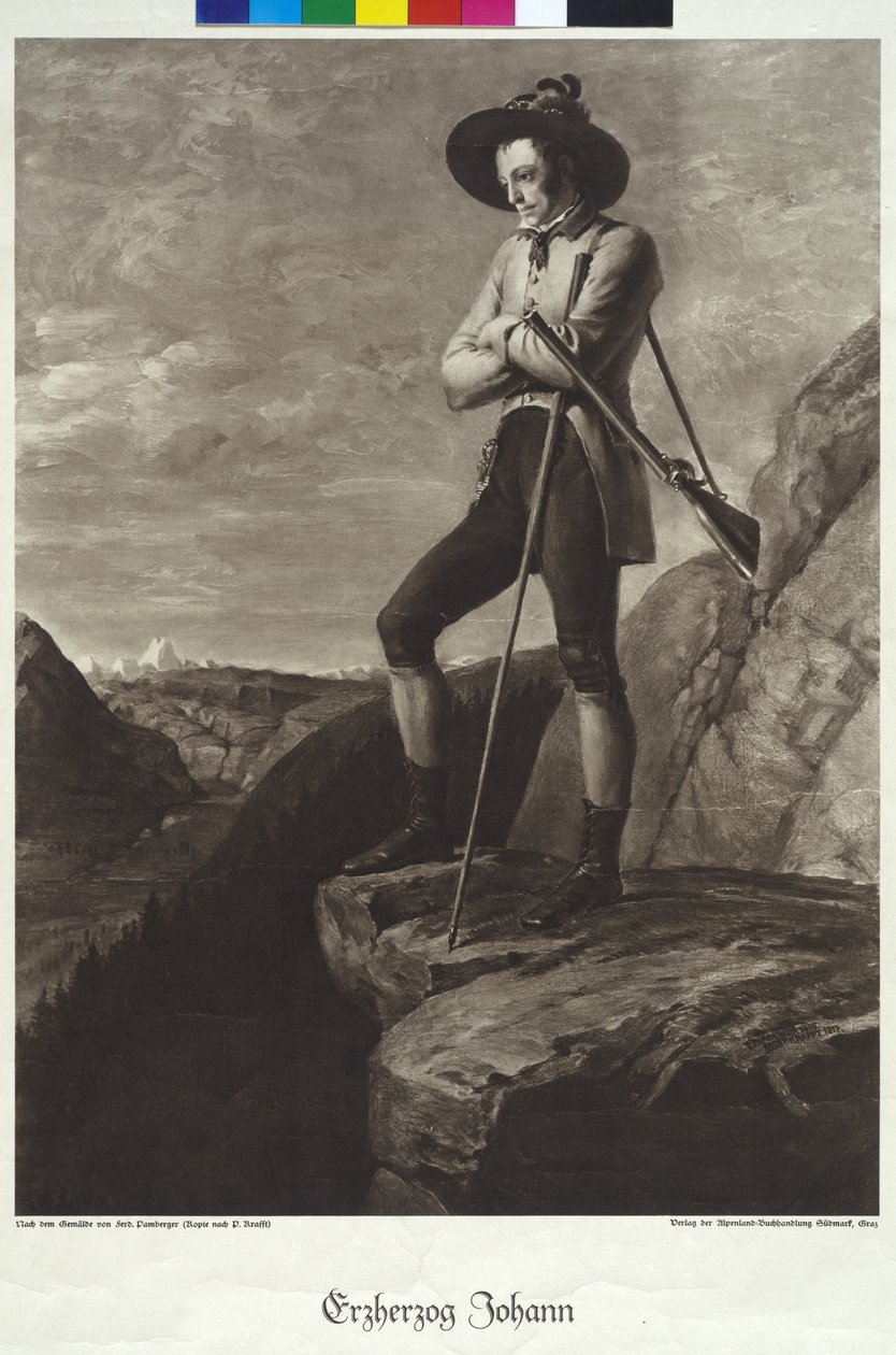 Johann főherceg (nyomtatás) alkotó: Johann Peter Krafft
