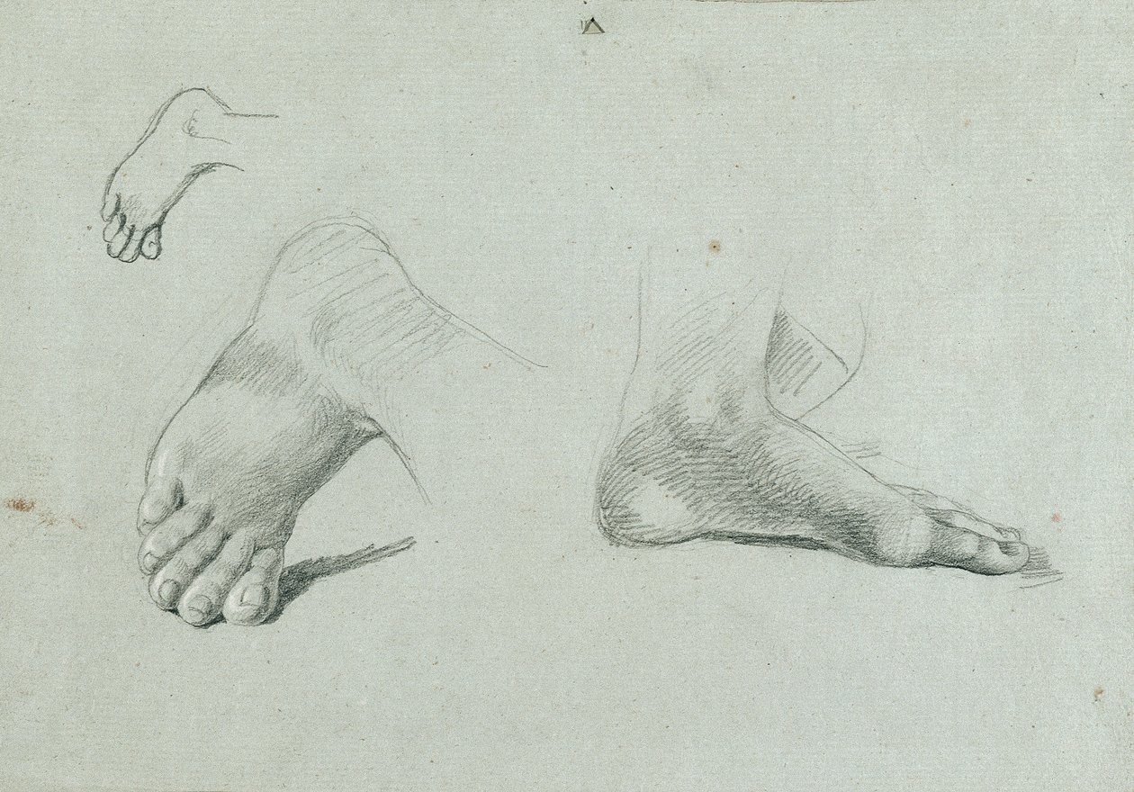 lábtanulmány alkotó: Johann Peter Krafft