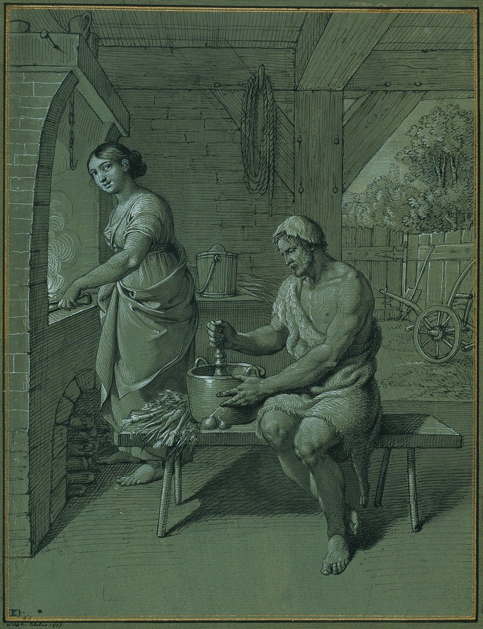 Herkules és Omphale alkotó: Johann Peter Krafft