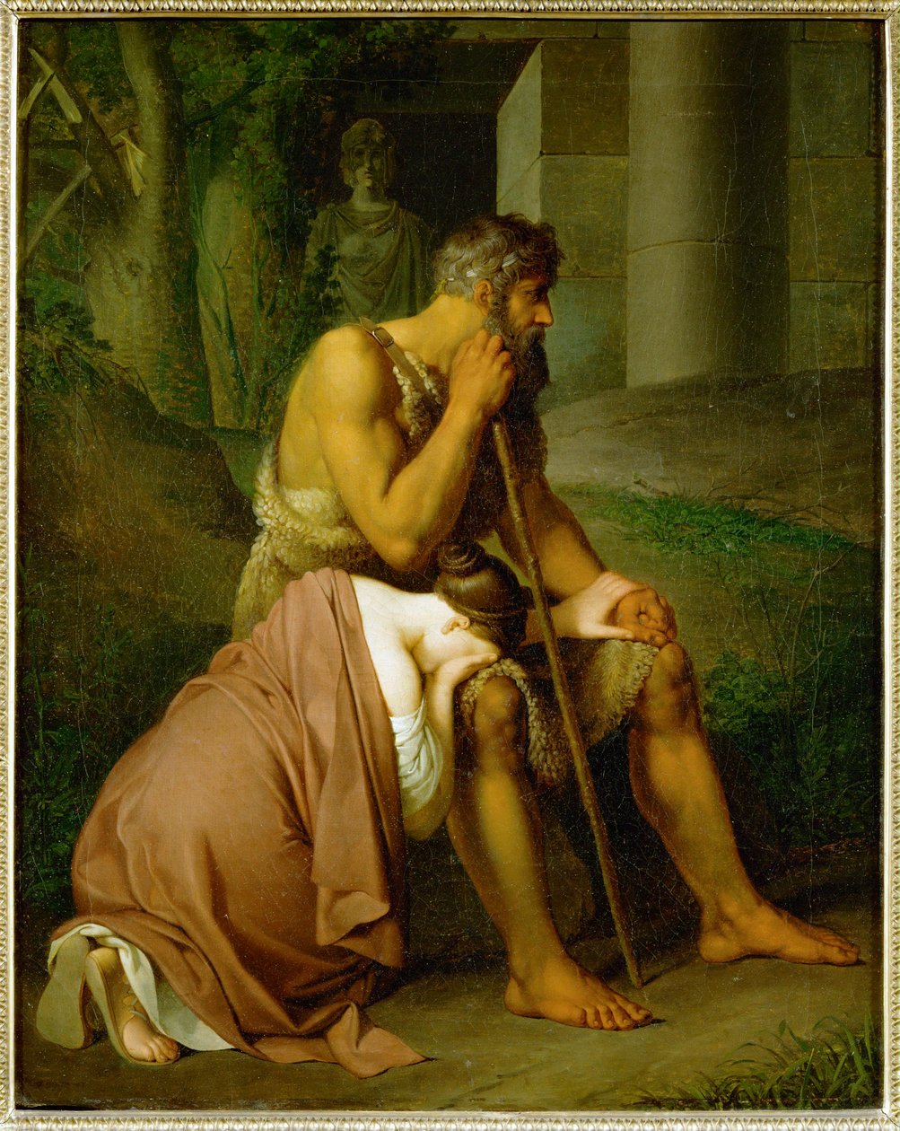Oidipusz és Antigoné ... alkotó: Johann Peter Krafft