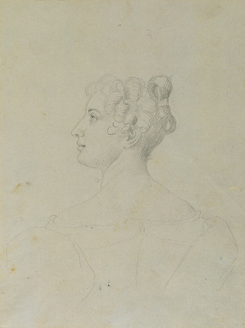 Női portré tanulmány alkotó: Johann Peter Krafft