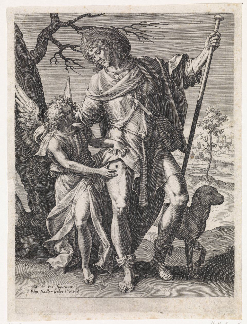 Szent Rókus alkotó: Johann Sadeler (I)