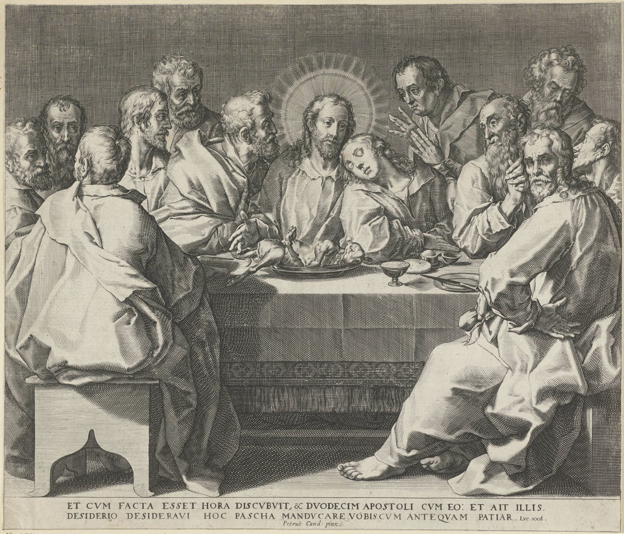 Utolsó vacsora alkotó: Johann Sadeler (I)