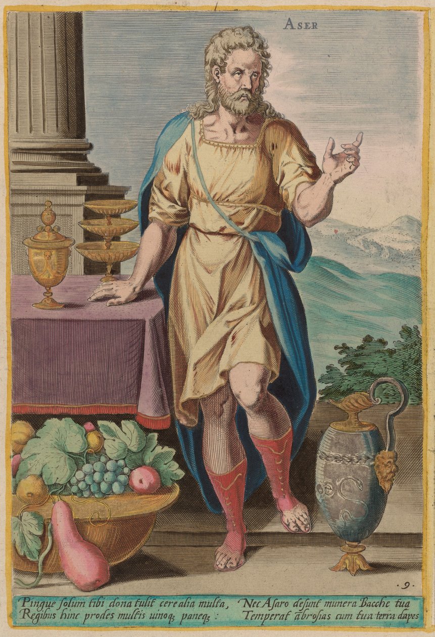 Aser, c. 1585. alkotó: Johann Sadeler I